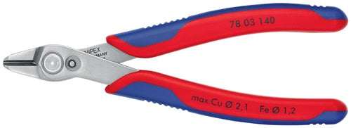 Knipex electronic super knips xl 7803140 elektronica-tang (rood blauw)