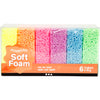 Colori neon di argilla in schiuma morbida, 6x10gr.