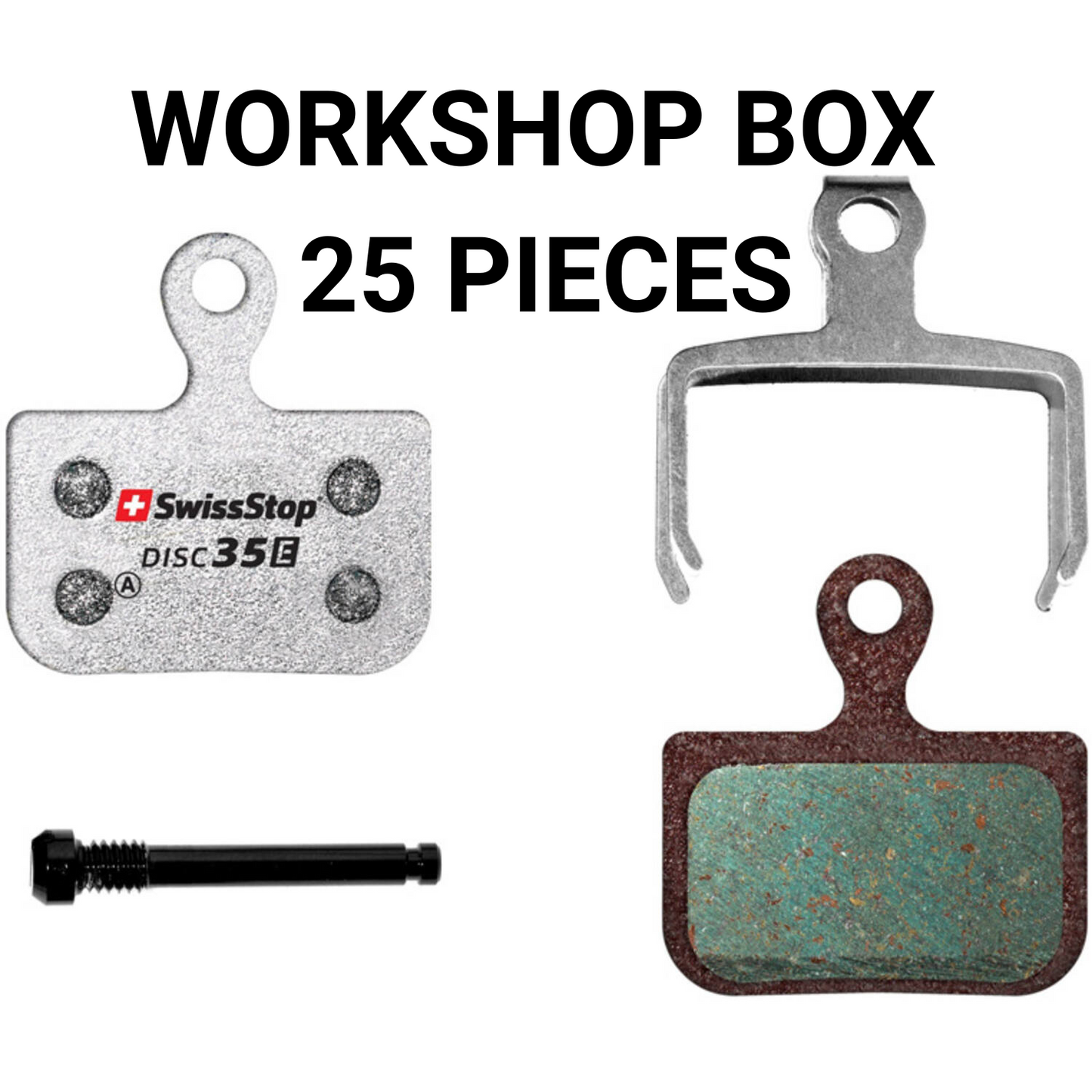 Swissstop - set pastiglie freno disc 35 e - sram red axs, force, confezione officina rivale 25 set