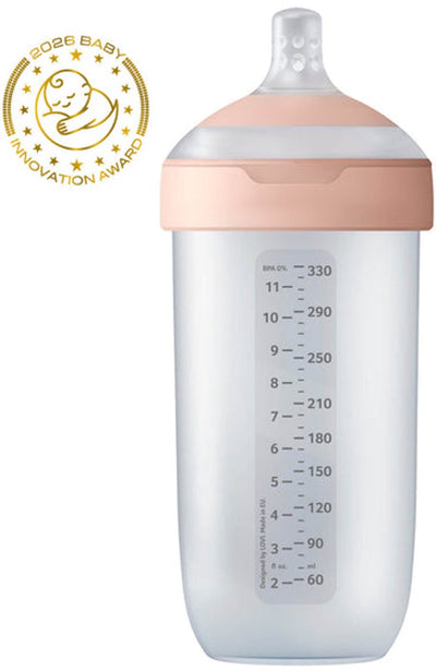 Biberon Difrax lovi dinamico - mammafeel - 330 ml - rosa - 1 pezzo
