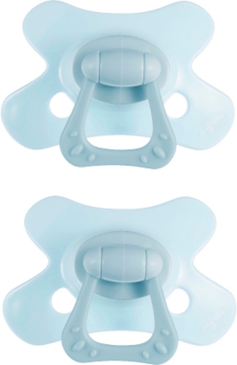 Ciuccio dentale Difrax - da 12 a 18 mesi - azzurro - 2 pezzi