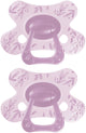 Ciuccio naturale Difrax - da 12 a 18 mesi - foglie - viola - 2 pezzi