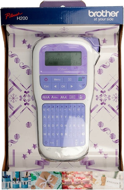 Etichettatrice Brother p-touch h200 adatta per etichette: tze 3,5 mm, 6 mm, 9 mm, 12 mm - azerty