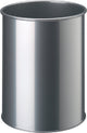 Durable papierbak 15 liter rond zilver