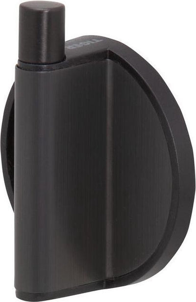 Tiger tune - gancio per asciugamano - senza forare - nastro autoadesivo da 3 m - metallo nero spazzolato - nero canna di fucile
