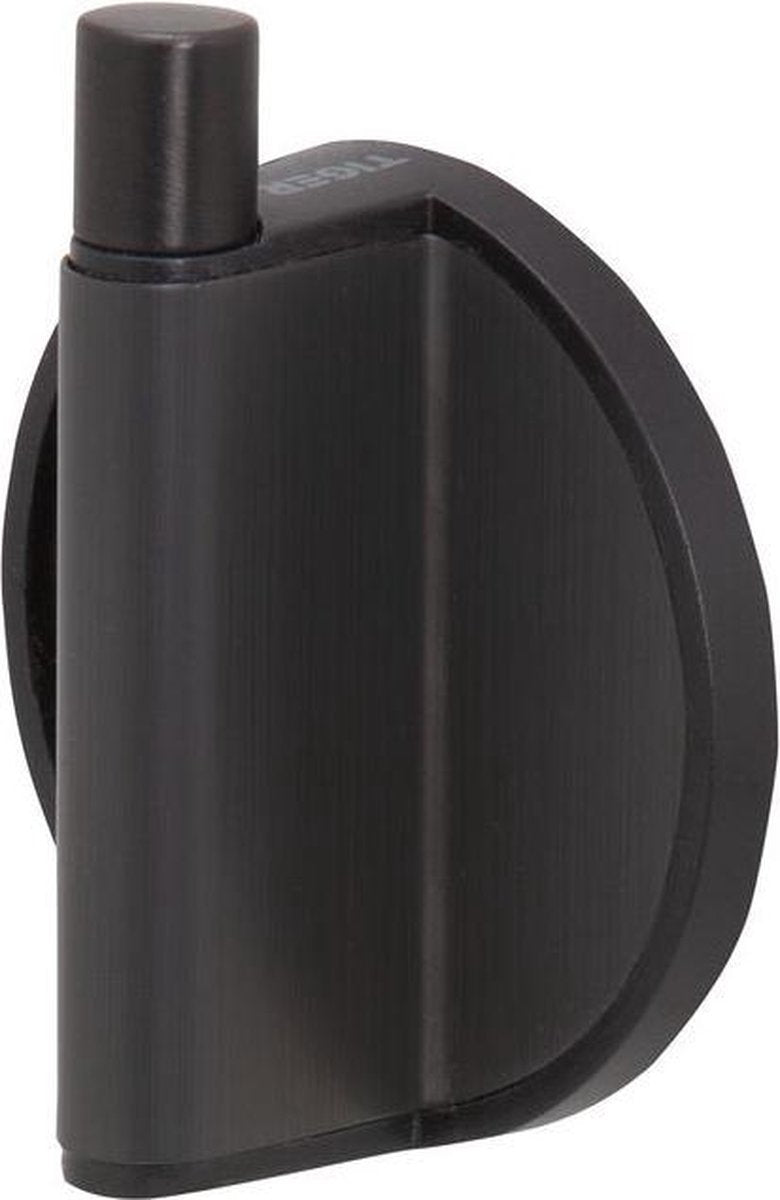 Tiger tune - gancho para toallas - sin taladrar - cinta autoadhesiva de 3 m - metal negro negro cepillado - negro bronce