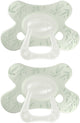 Ciuccio naturale Difrax - da 6 a 12 mesi - foglie - verde - 2 pezzi