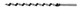 Accessori Hikoki trapano serpente per legno d. 6,0x320 mm - 781831