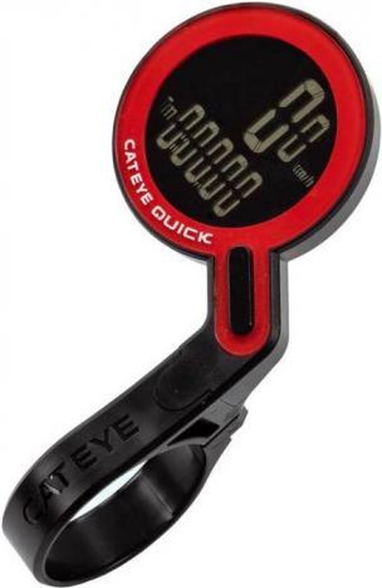 Cateye quick cc-rs100w ciclocomputador - inalámbrico - negro rojo
