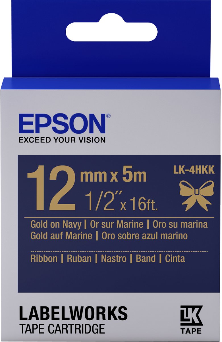 Epson printer labels c53s654002 blue golden