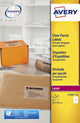 Avery - etiketten - durchsichtig - a4 (210 x 297 mm) - 25 stck. (1 bogen x 25) (l7567-25)