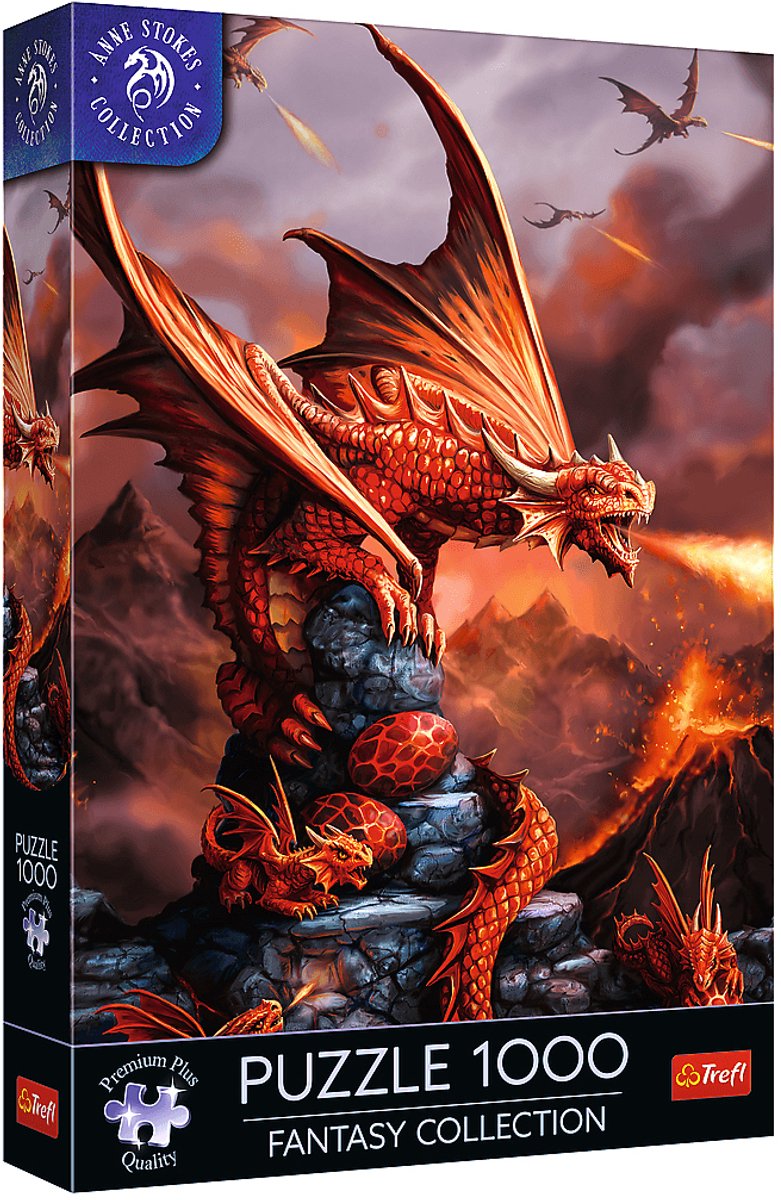 Puzzle Trefl Fantasy Collection Drago di Fuoco Puzzle da 1000 pezzi.