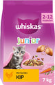Comida para gatos Whiskas - junior - pollo - bolsa 7kg