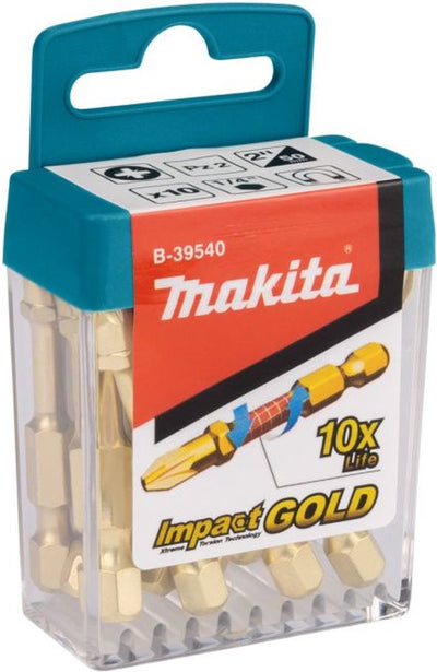 Accesorios makita puntas de destornillador de impacto pz2x50mm - b-39540 - b-39540