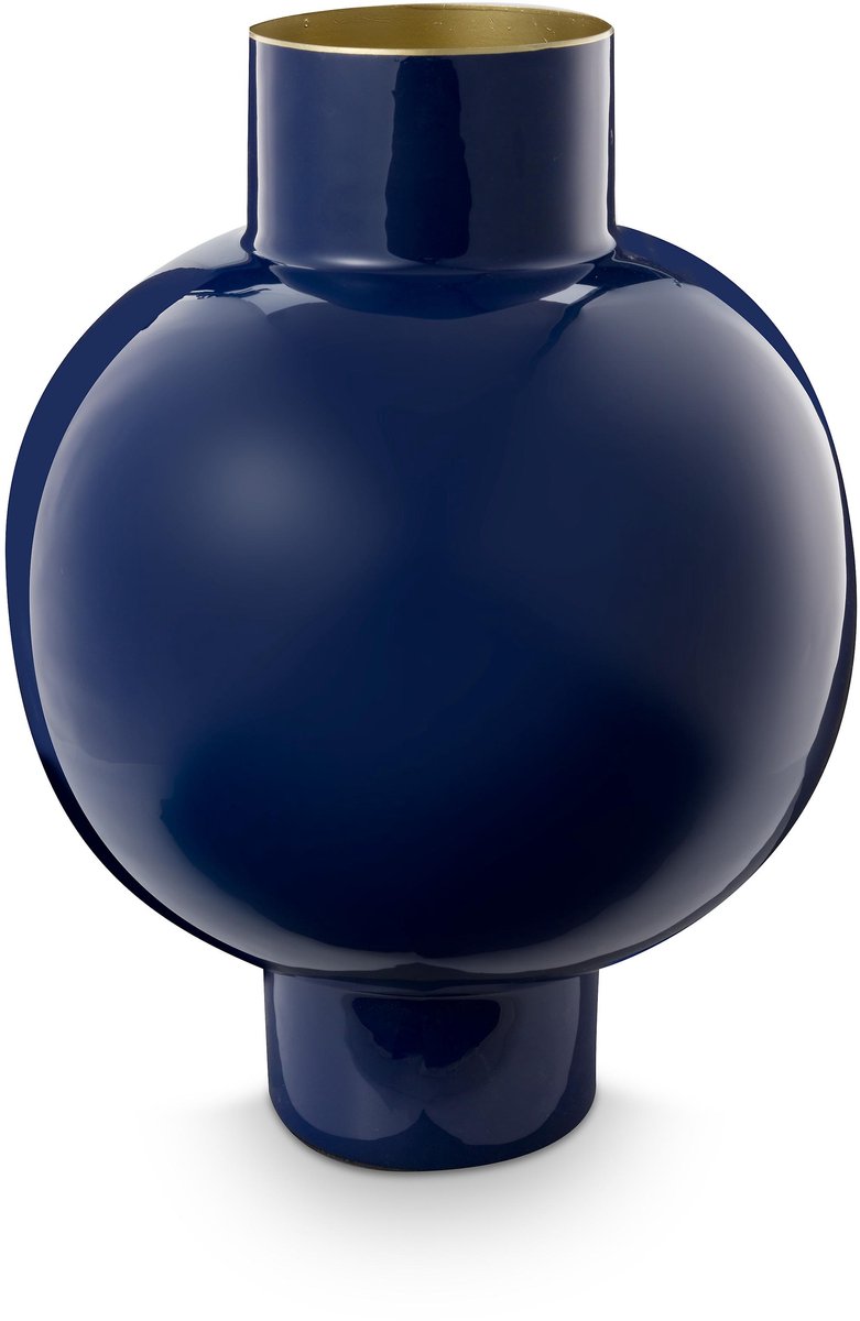 Pip studio - vaas - donkerblauw - ijzer - 31,5x42cm
