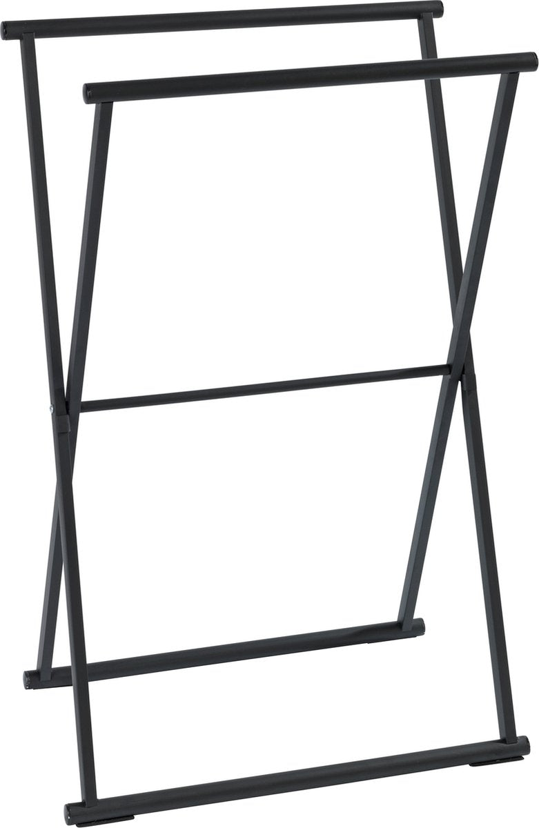 Wenko toallero independiente plegable lava negro 54x81cm - toallero - toallero - toallero independiente