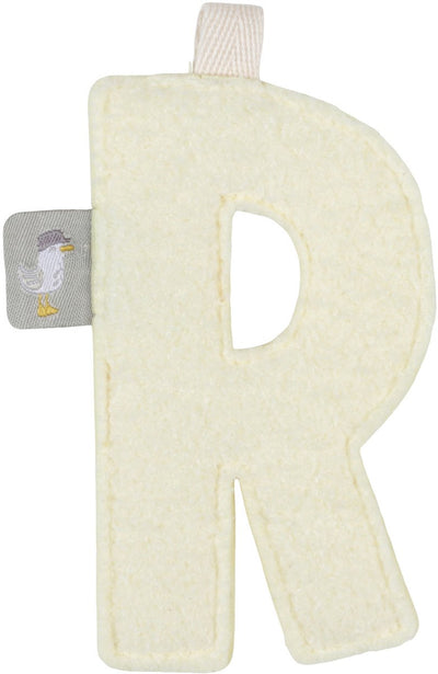 Piccolo elemento ghirlanda olandese - lettera r - ecru