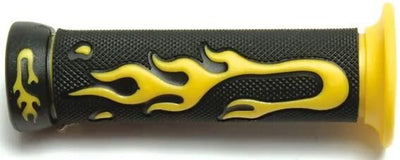 Maniglia in gomma Vparts fiamma pr. anelli di fissaggio giallo tnt decoro fiamma, 623am