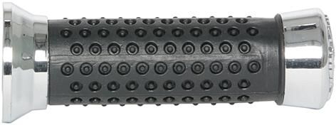Vicma rubber handvat rubbber grip chrome with nubs