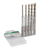 Hikoki accessori trapano set sds-plus multipack 5 6 8 10 12x160 (vecchio 751023) - 782531