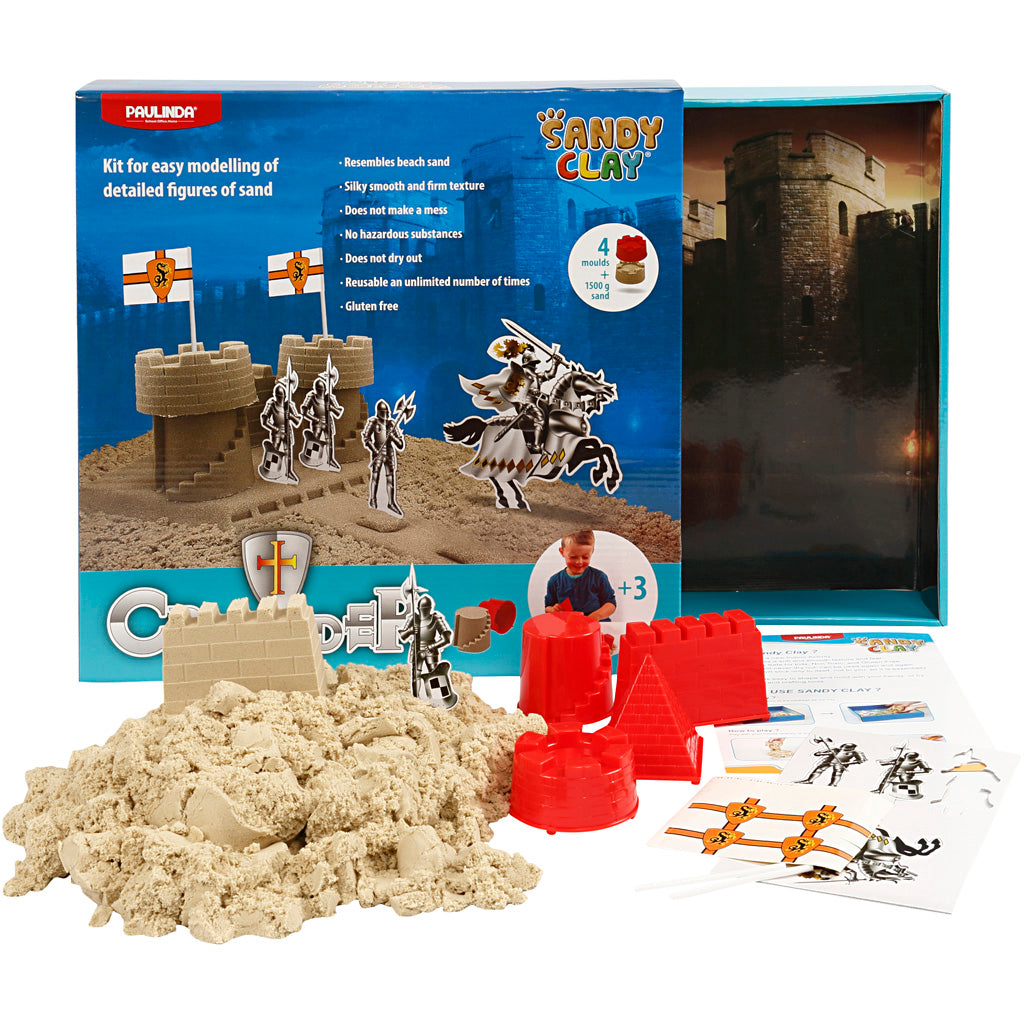 Sandy Clay®, castello del cavaliere, naturale, 1 set