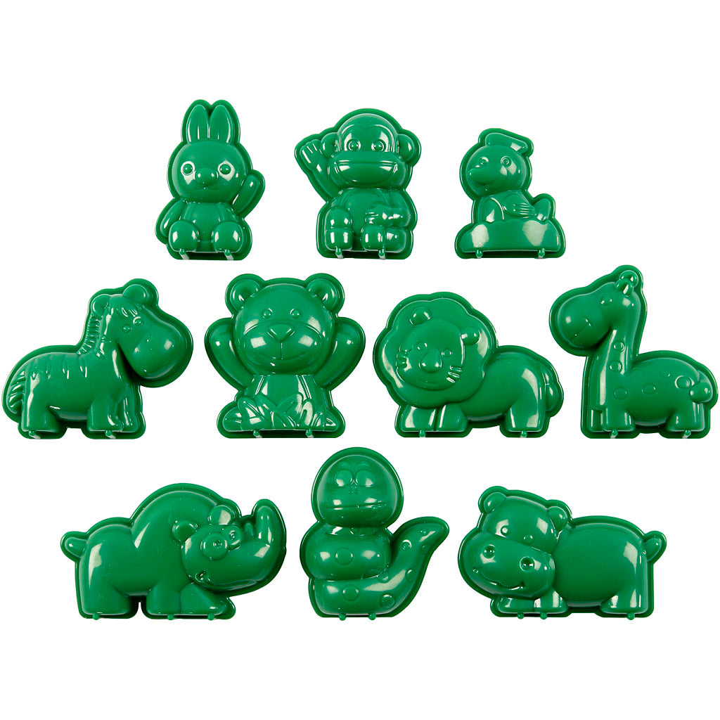 Forme Sandy Clay®, animali, misura 4-7 cm, 10 pezzi, 1 scatola