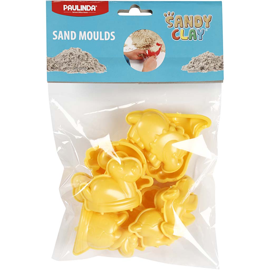 Sandy clay® shapes, dinosaurs, size 4.5-6 cm, 10 pieces, 1 box