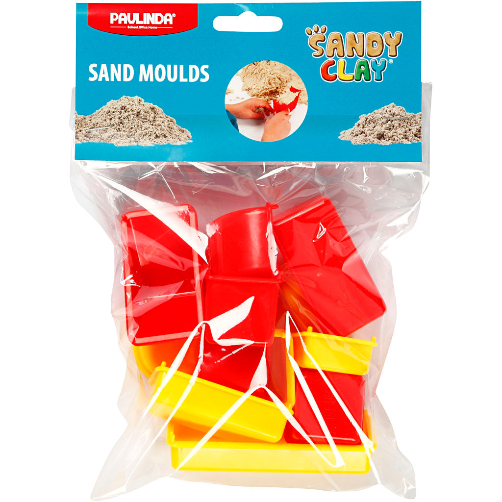 Sandy clay® shapes, geometry, size 3.5-9.5 cm, 12 pieces 1 box