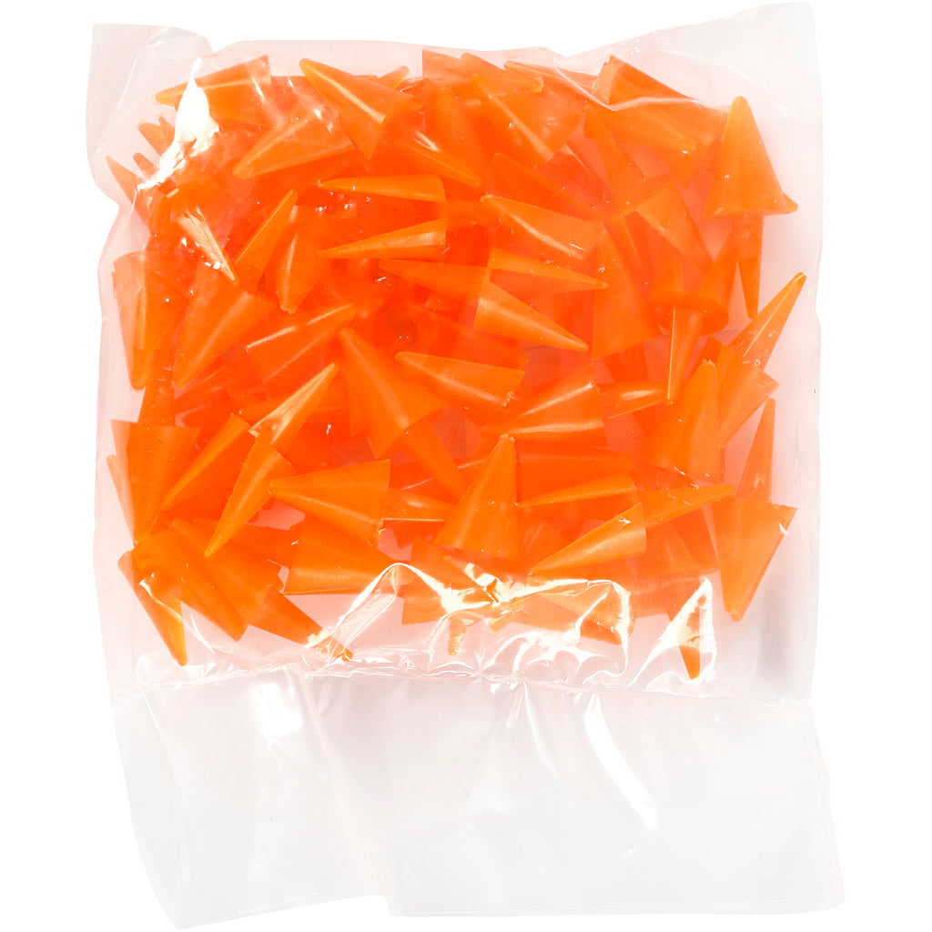 Creativ company chicken beaks, L: 30 mm, orange, 50 pieces 1 box
