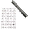 Conjunto de sellos de la empresa Createiv Letras y figuras de goma blanca