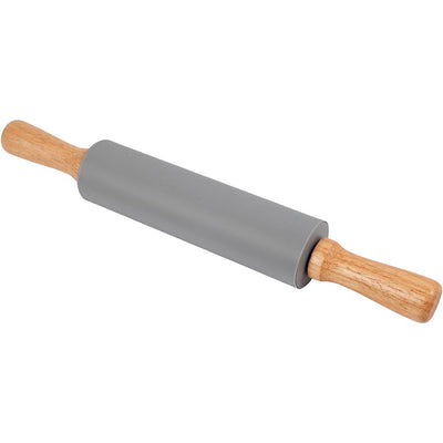 Rodillo de amasar Creativ Company, l: 38 cm, d 5,5 cm, gris, 1 unidad