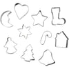 Formine per biscotti Creativ Company, forme natalizie, misura 3-5,7 cm, 10 pezzi, 1 scatola