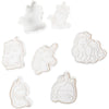 Formine per biscotti Creativ Company con timbro, unicorno, misura 6-7,5 cm, bianco, 6 pezzi 1 scatola