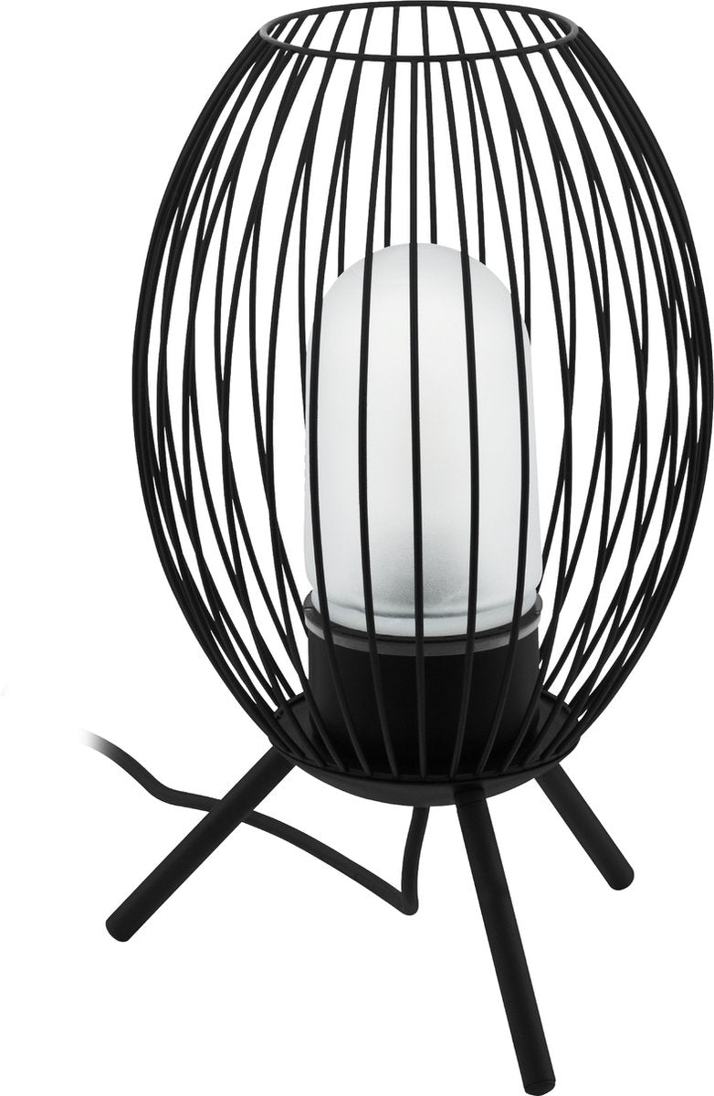 Eglo fusignano tafellamp buiten - e27 - 41 cm - zwart wit