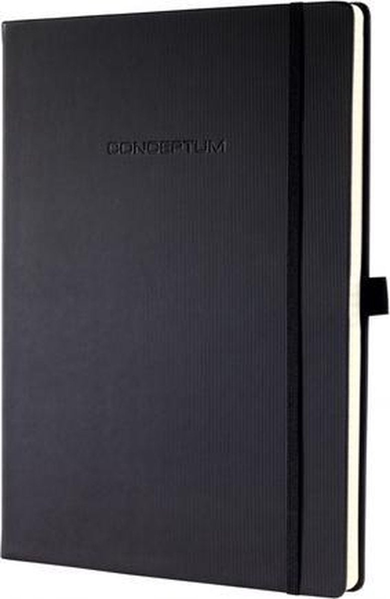 Quaderno sigel a5 213x295x20mm 80g m2 nero a quadretti