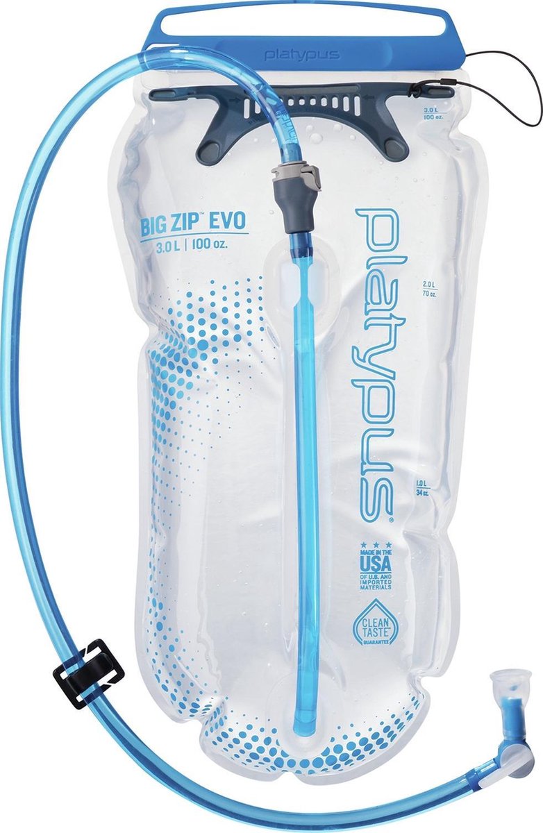 Borsa idrica Platypus big zip evo 3l - per backpackers, escursionisti e appassionati di mountain bike