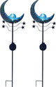 Luxform - lampada da giardino con picchetto - blu mandala - 2 pezzi - LED - alimentazione solare