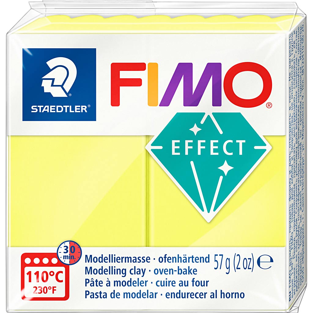 FIMO Effect Monting Clay Neon Geel, 57gr