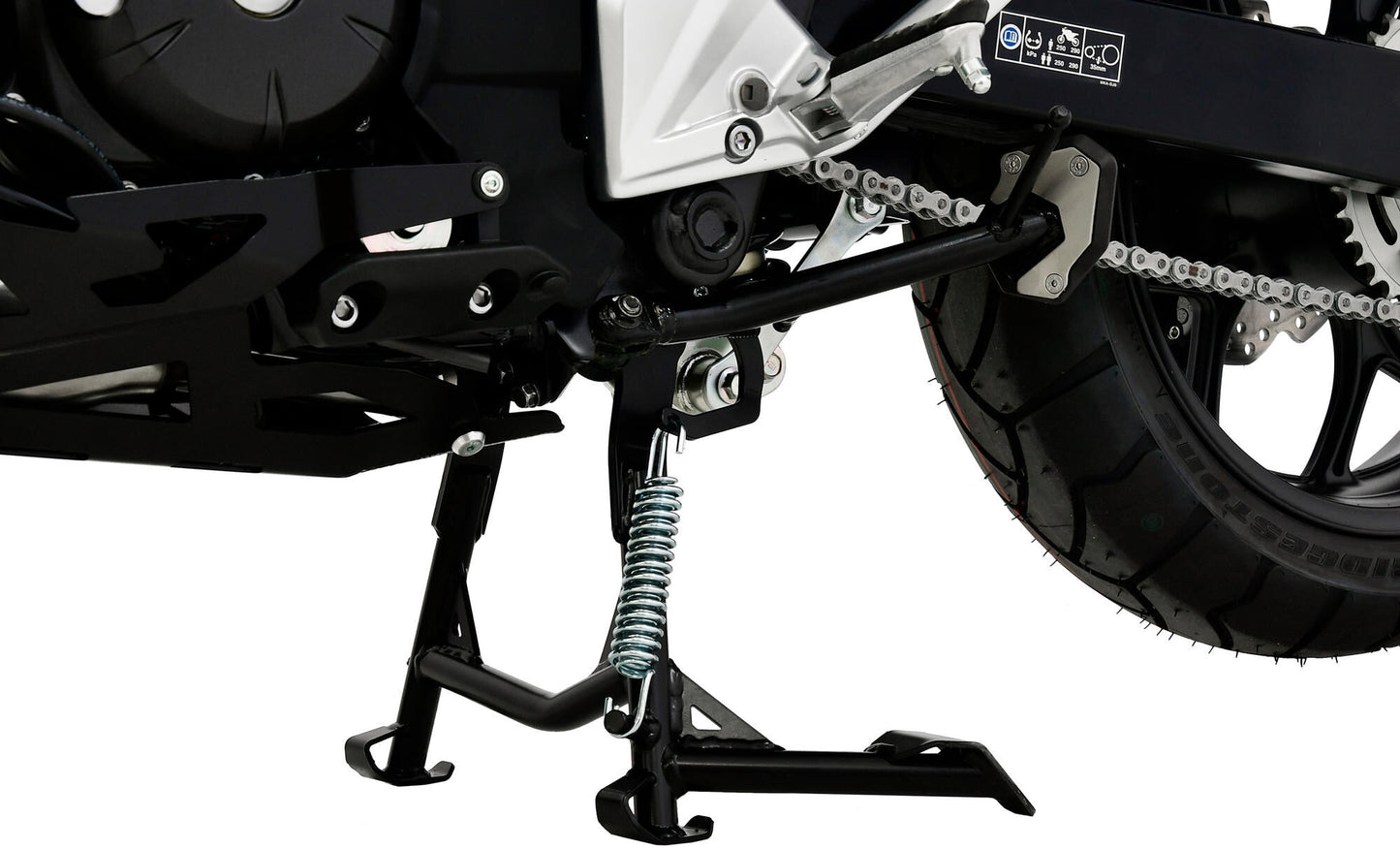 Zieger hoofdstandaard main stand matt black powdered