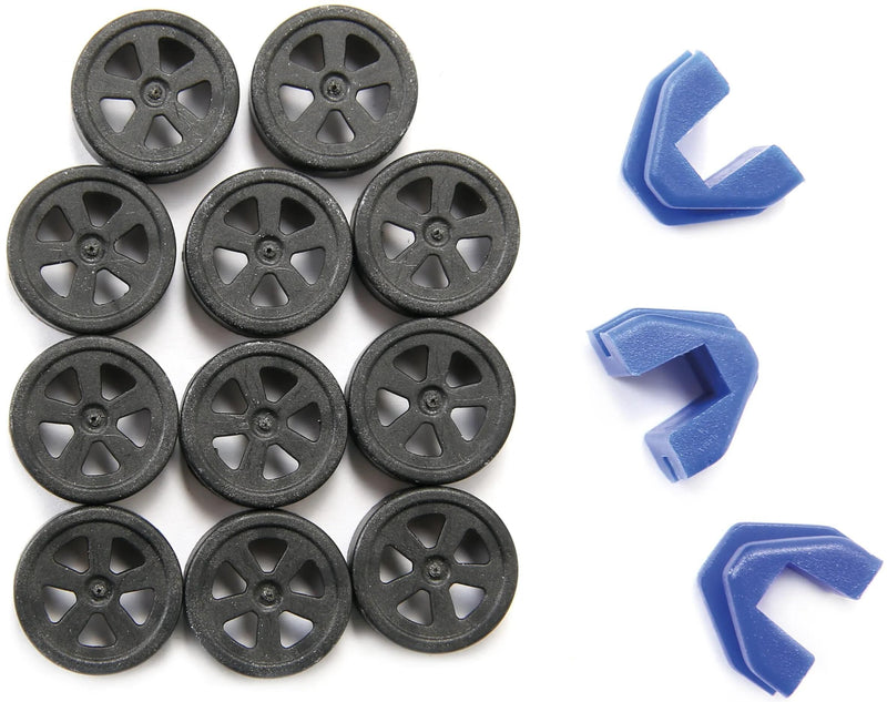 Set set rulli Polini o coprirullo in plastica f. 15x12 mm
