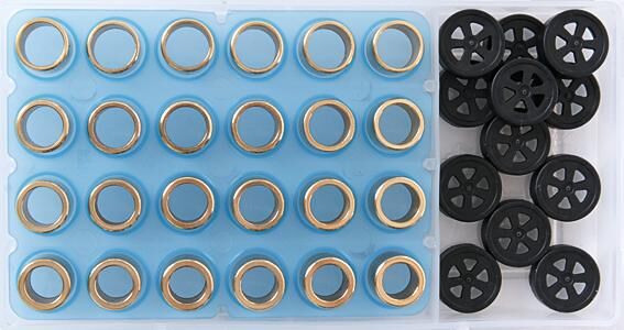 Set rulli Polini nucleo rulli 16x13 mm 4,5-5-5,5-6 gr.
