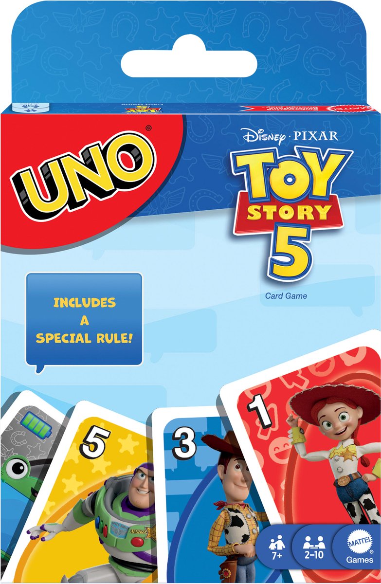 Giochi Mattel uno disney e pixar toy story 5 - gioco di carte
