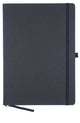 Quaderno Kangaro - a4 - nero - con riga - con chiusura elastica, nastro e portapenna - k-552261