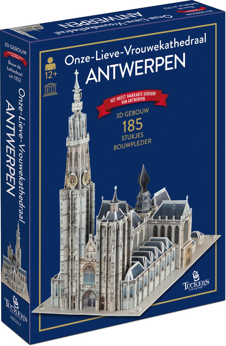 Tucker's fun factory cattedrale di Nostra Signora di Anversa - edificio 3D (185 pezzi) -