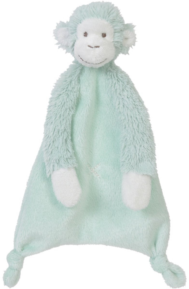 Feliz caballo mono mickey abrazo tela - verde laguna - regalo de bebé