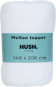 Cállate. living hush living molton topper protector - 80% algodón 20% poliéster - excelente absorción de la humedad - dimensionalmente estable - comodidad y protección duradera - 140x200+15cm