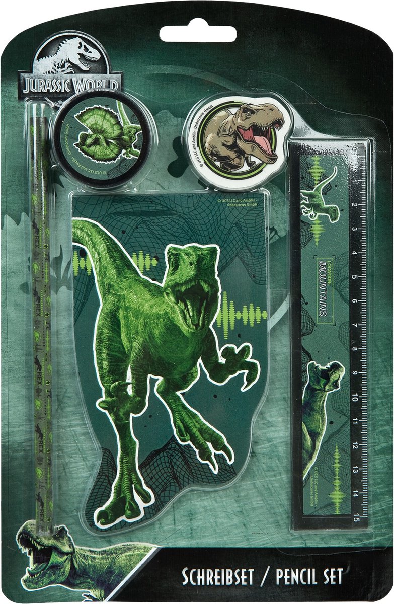 Jurassic World Writing Set, 5dlg.