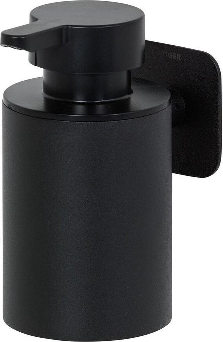 Tiger colar - dispenser sapone 180 ml - senza foratura - nero