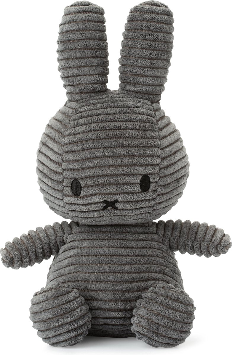 Giochi bon ton Miffy - eco velluto grigio - 23 cm - 9