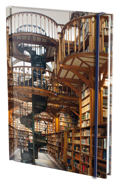 Bekking blitz notitieboek a5, harde kaft: die klosterbibliothek, maria laach